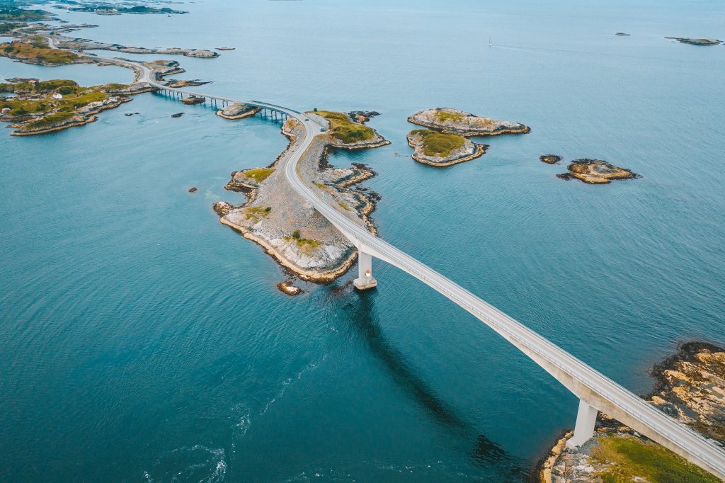 Atlantische autoroutes in Noorwegen