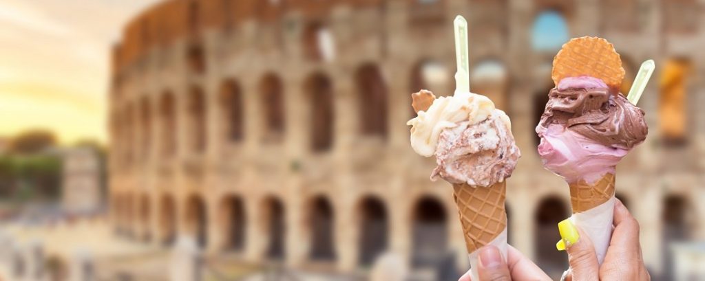 Colosseum Rome met ijs | Romantische stedentrip naar Rome 