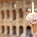 Rome Colosseum met ijs