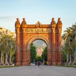 The Arc de Triomf is a triumphal arch in the city of Barcelona i