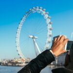 Taking picture of the London Eye