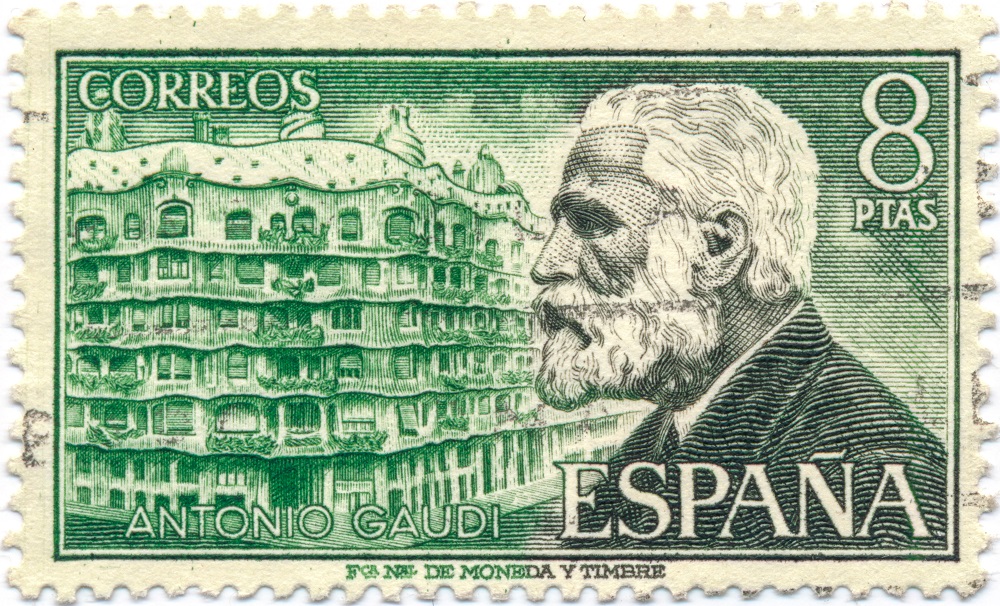 Postzegel Antoni Gaudi
