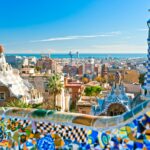 Park Guell in Barcelona, Spain.